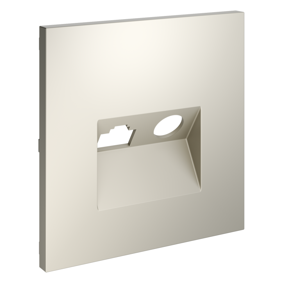 Накладка для розетки TV+RJ45 кат. 6, S70 (кашемир)