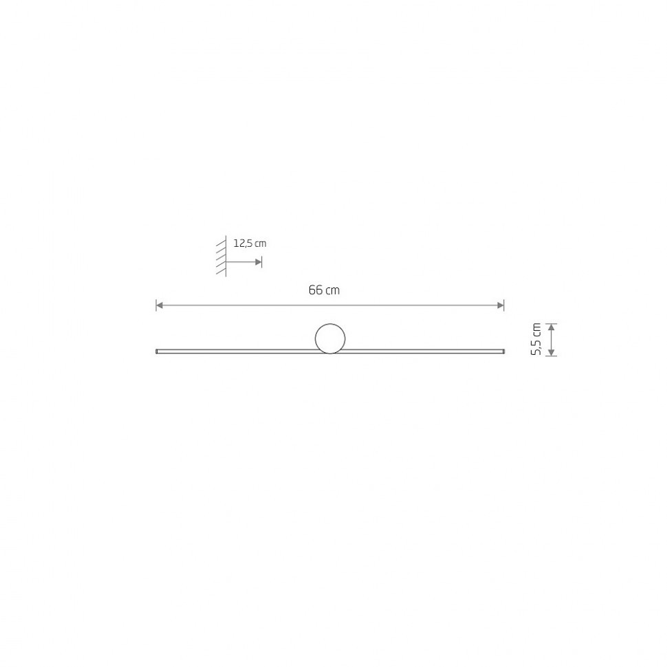 Настенный светильник Nowodvorski Spin Led S Black 10620