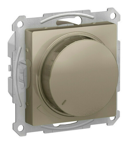 Светорегулятор поворотно-нажимной Systeme Electric Atlas Design 400 Вт, шампань ATN000523