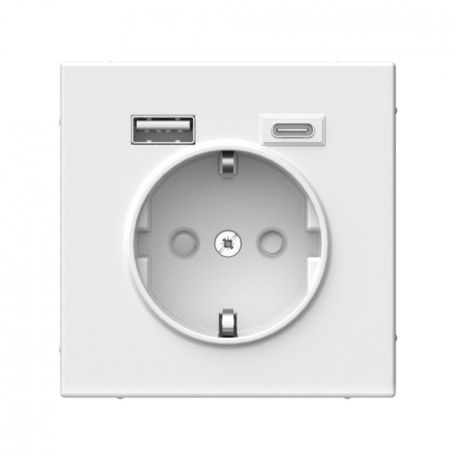 Розетка силовая 16A + USB A+C 2,4/3,0 А, 2 порта 1,5 А Schneider Electric Art Gallery Лотос GAL001332