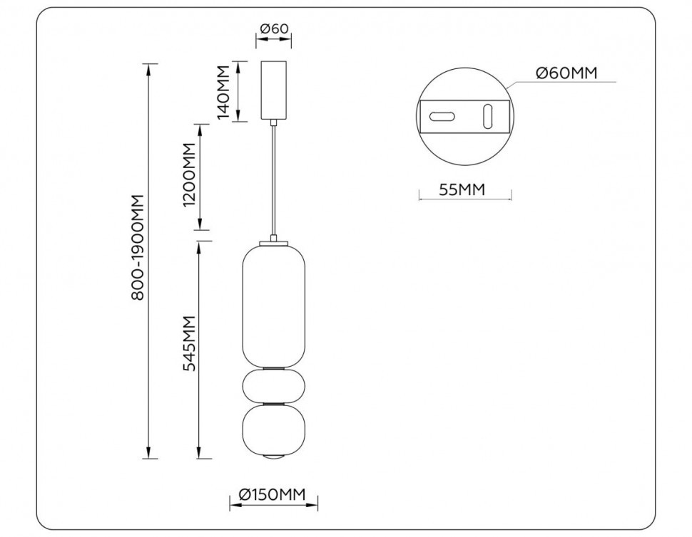 Подвесной светильник Ambrella Light High Light Modern LH11033