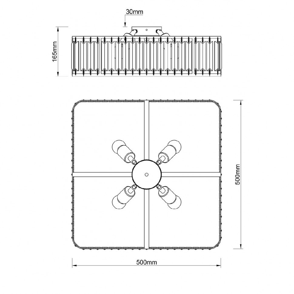 Потолочный светильник Escada Unona 2117/4