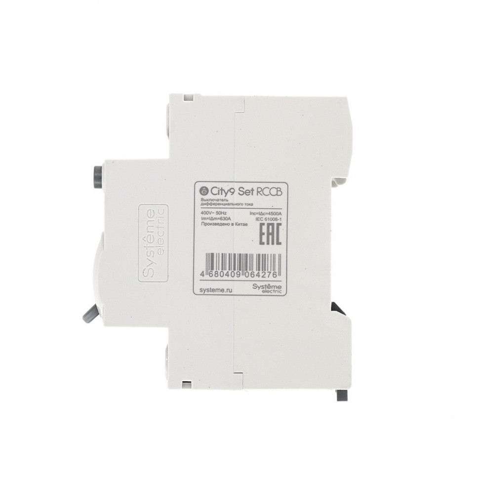 Устройство защитного отключения (УЗО) 63А 4P 30мА Тип-AC 400В Systeme Electric City9 Set C9R36463