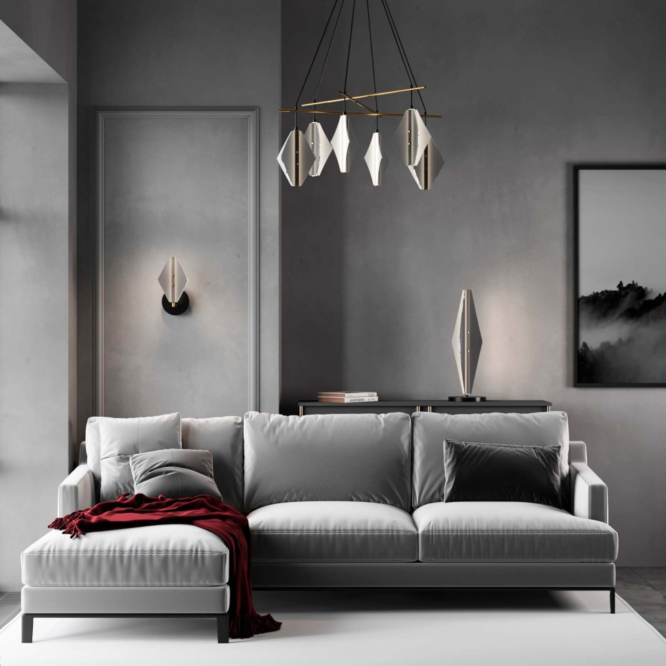 Настенный светодиодный светильник 301054 LED латунь