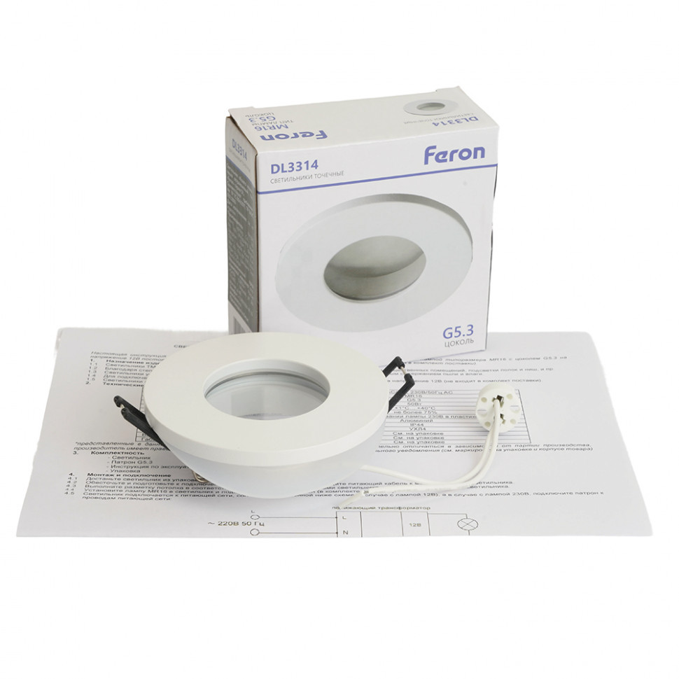 Встраиваемый светильник Feron DL3114/3314 51366