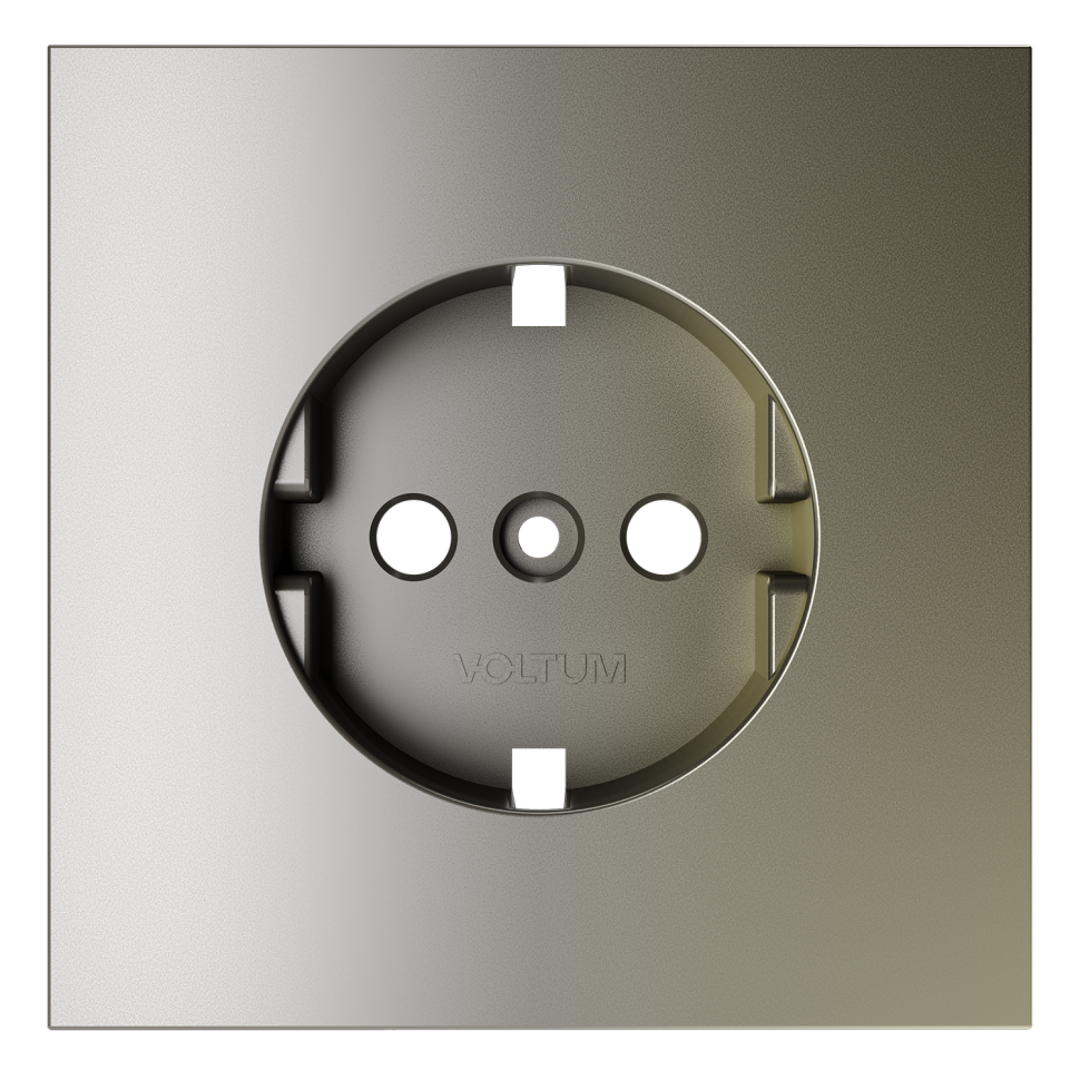 Накладка для розетки с заземлением, S70 (шелк)