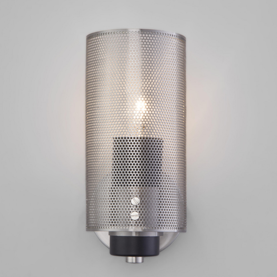 Настенный светильник в стиле лофт 70139/1 никель