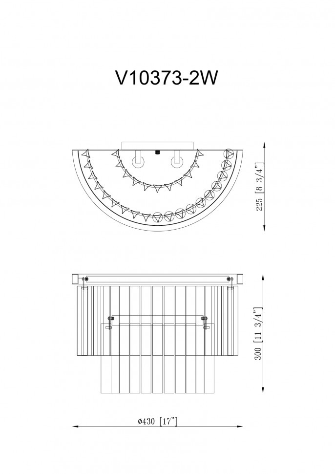 Настенный светильник Moderli Avista V10373-2W