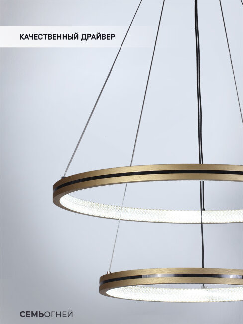 Подвесной светильник Seven Fires Andris SF5025/2P-MGD-BK