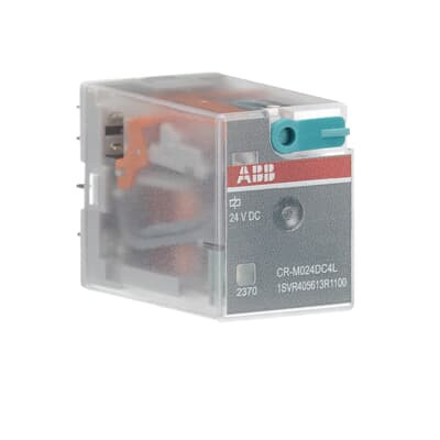 Реле CR-M024DC4L 24B DC 4ПК (6A) с СИД-индикацией ABB 1SVR405613R1100