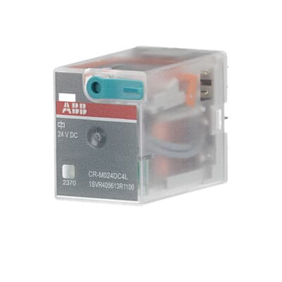 Реле CR-M024DC4L 24B DC 4ПК (6A) с СИД-индикацией ABB 1SVR405613R1100