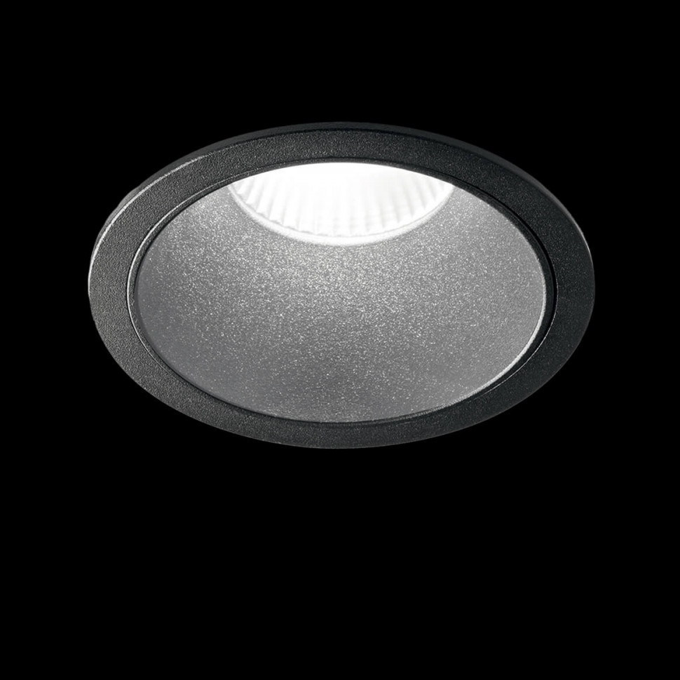 Встраиваемый светодиодный светильник Ideal Lux Game Round Black Black 192314