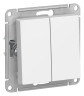 Выключатель двухклавишный Systeme Electric Atlas Design Лотос ATN001351