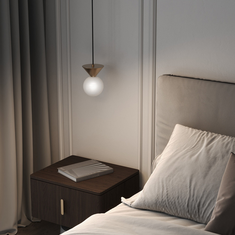 Подвесной светильник 302004 латунь