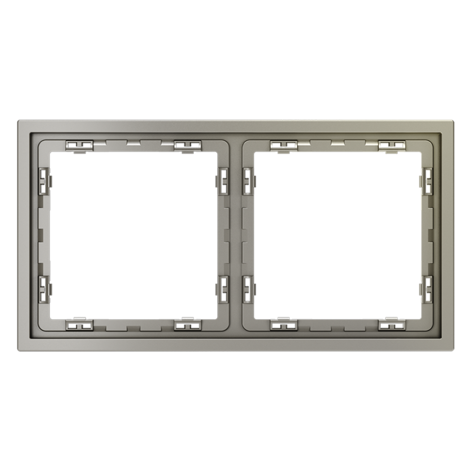 Рамка пластиковая VOLTUM S70 на 2 поста, (шелк)