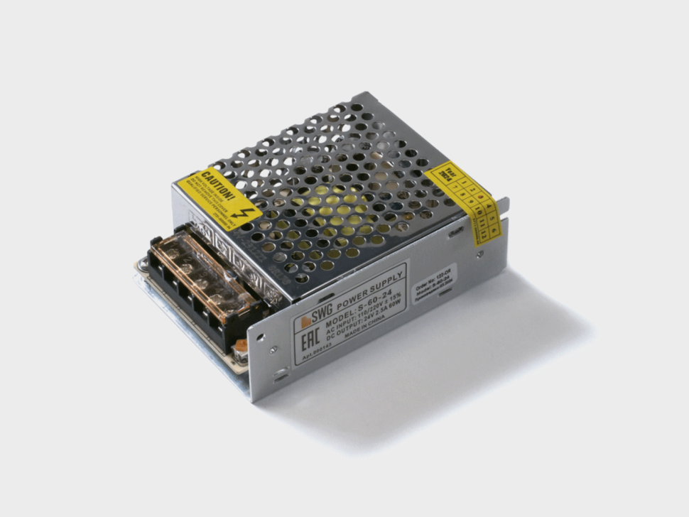  SWG Блок питания для светодиодных лент, 24В, 60Вт, S-60-24