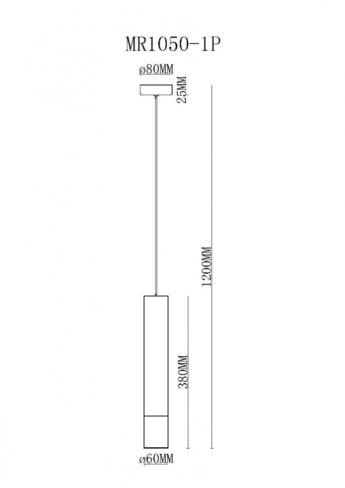 Подвесной светильник MyFar Klara MR1050-1P