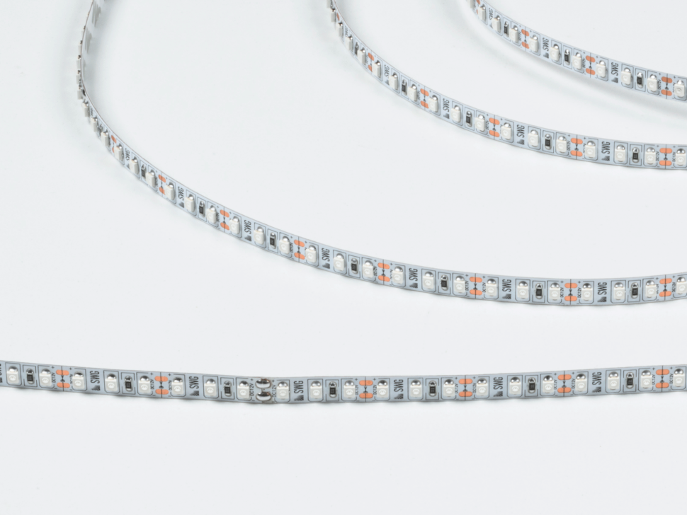  SWG Standard Светодиодная лента  3528, 120 LED/м, 9,6 Вт/м, 12В , IP20, Цвет: Красный, SWG3120-12-9.6-R-M