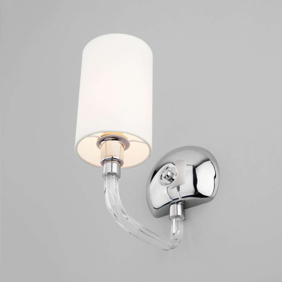 Настенный светильник с абажуром 60112/1 хром