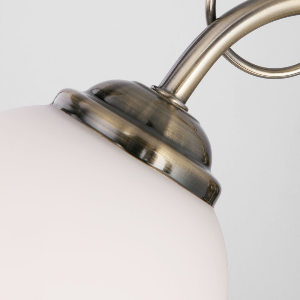 Бра с плафоном и выключателем 30107/1 античная бронза