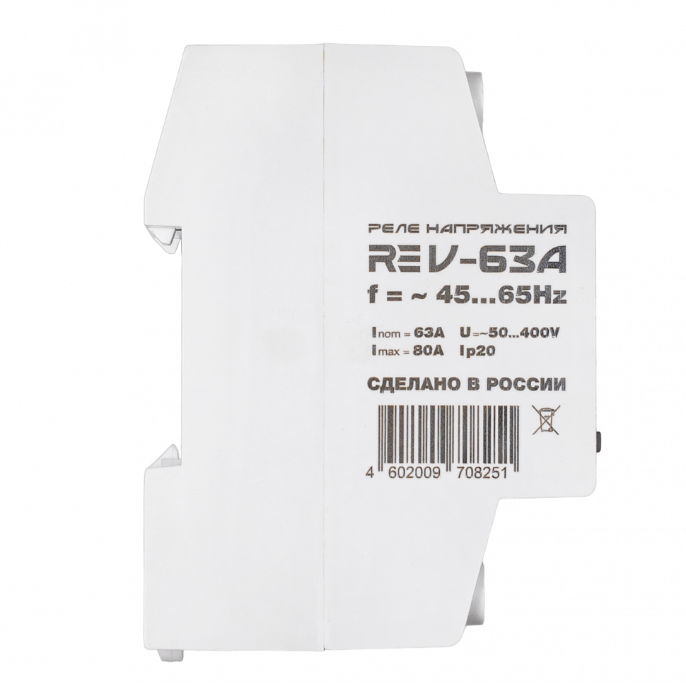 Реле напряжения 63А ROSTOKELECTRO (DigiTop) RE V-63A