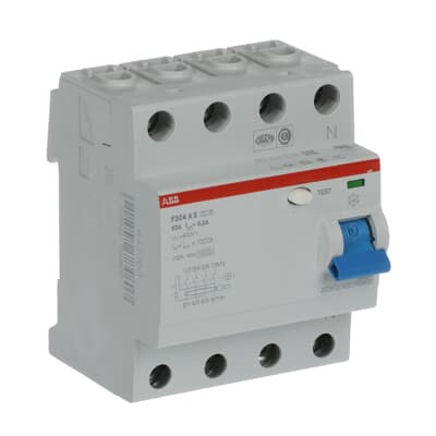 Устройство защитного отключения (УЗО) ABB F204 A S-63/0.3 Тип-A  4P 63A 300мА селективный 2CSF204201R3630