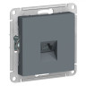 Розетка Schneider Electric Atlas Design RJ-45 кат. 5е, грифель ATN000783