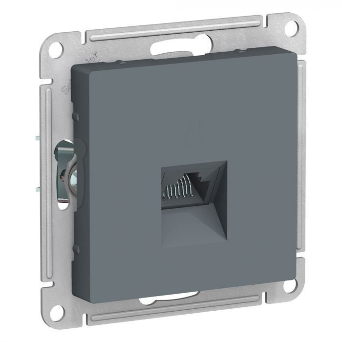 Розетка Schneider Electric Atlas Design RJ-45 кат. 5е, грифель ATN000783