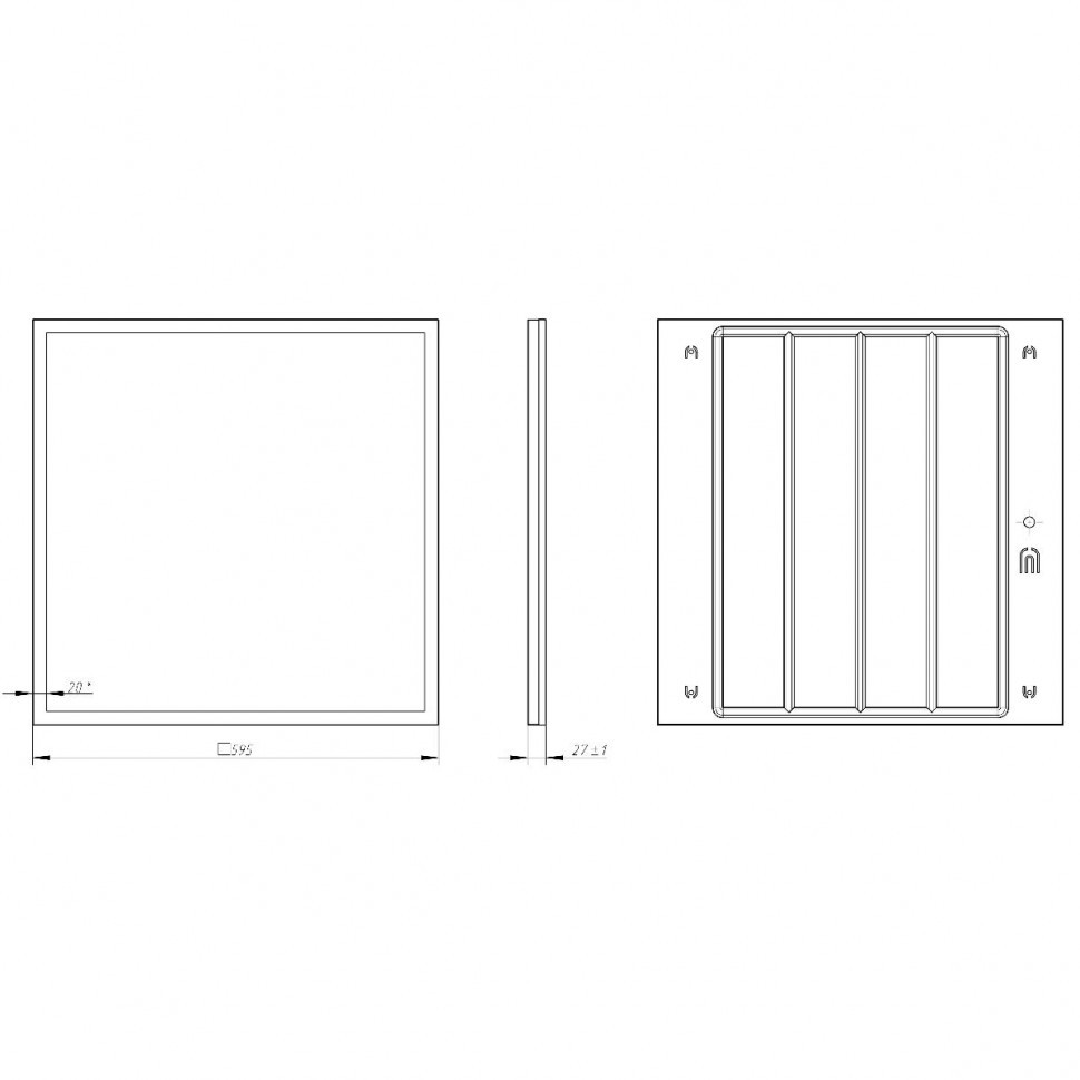 Светодиодная панель Эра SPO-1-50-4K-M Б0053392