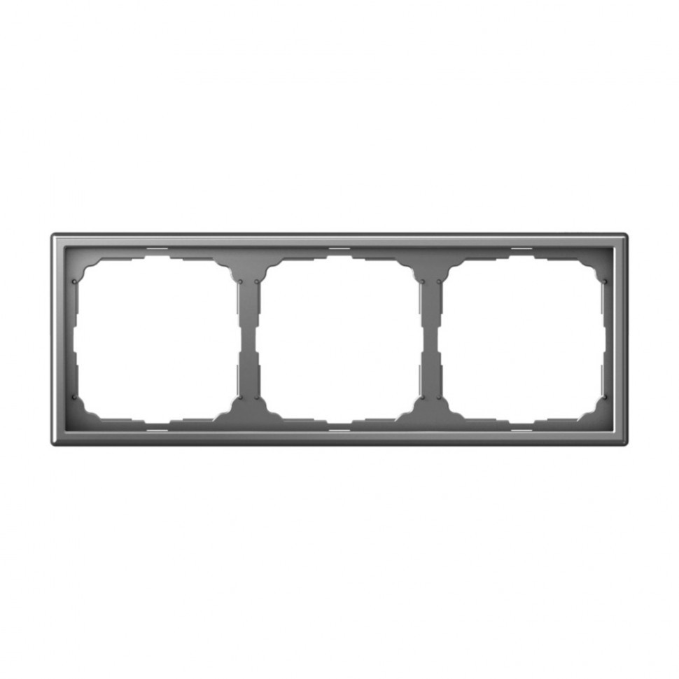 Рамка Schneider Electric Art Gallery на 3 поста, сталь GAL000903
