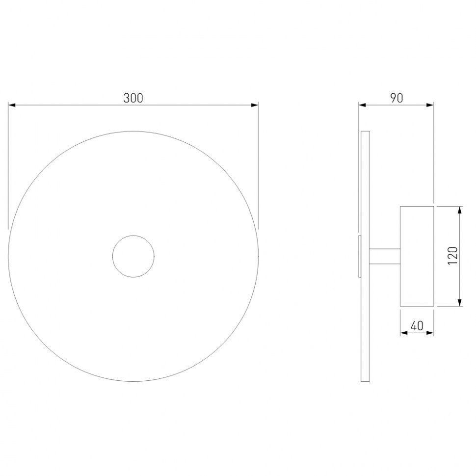 Настенный светильник Eurosvet Thasos 40341 LED латунь a066531