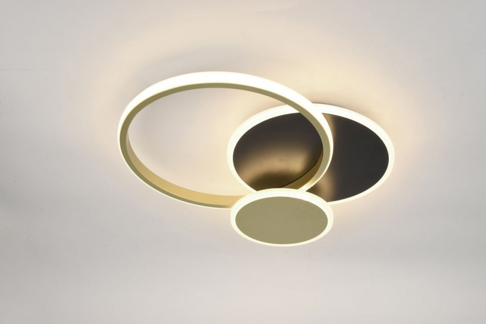 Потолочный светильник Эра Модерн City CLL-1-60 3K-6,5K RC BK+GD