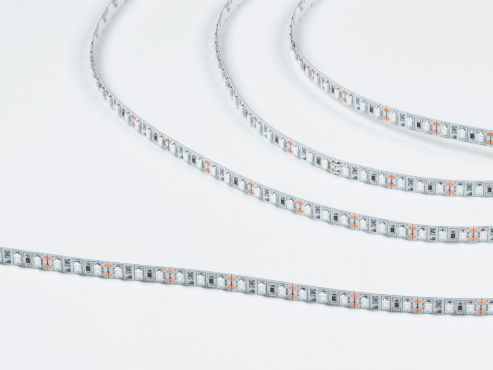  SWG Standard Светодиодная лента  3528, 120 LED/м, 9,6 Вт/м, 12В , IP20, Цвет: Синий, SWG3120-12-9.6-B-M