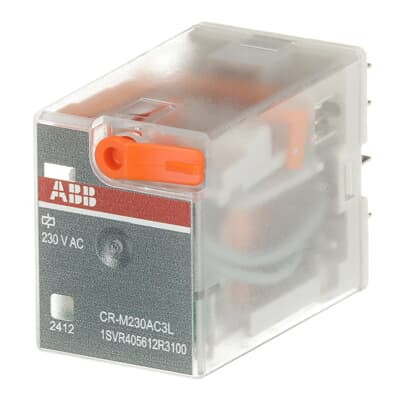 Реле CR-M230AC3L 230B AC 3ПК (10A) с LED-индикацией ABB 1SVR405612R3100