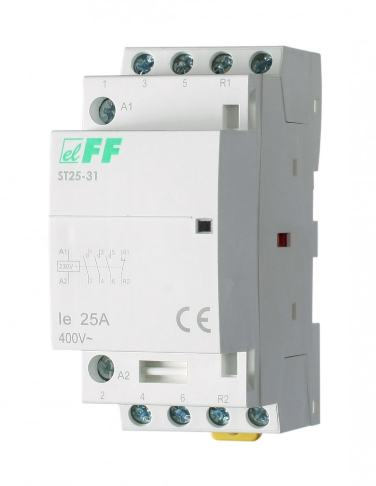 Контактор модульный (Ампер-25 / Волт-230 АС / Контакт-3NO+1NC) ST25-31