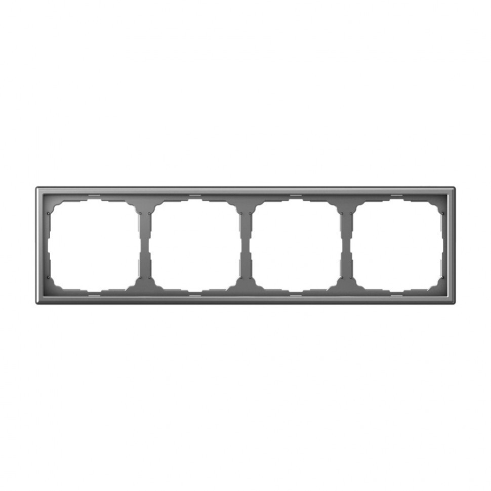 Рамка Schneider Electric Art Gallery на 4 поста, сталь GAL000904