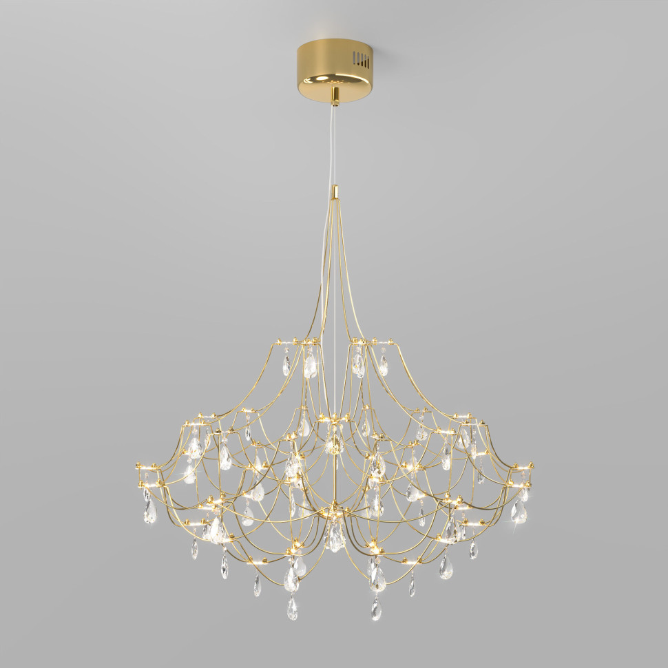 Светодиодная люстра с декором из хрусталя и с пультом дистанционного управления 90400 LED