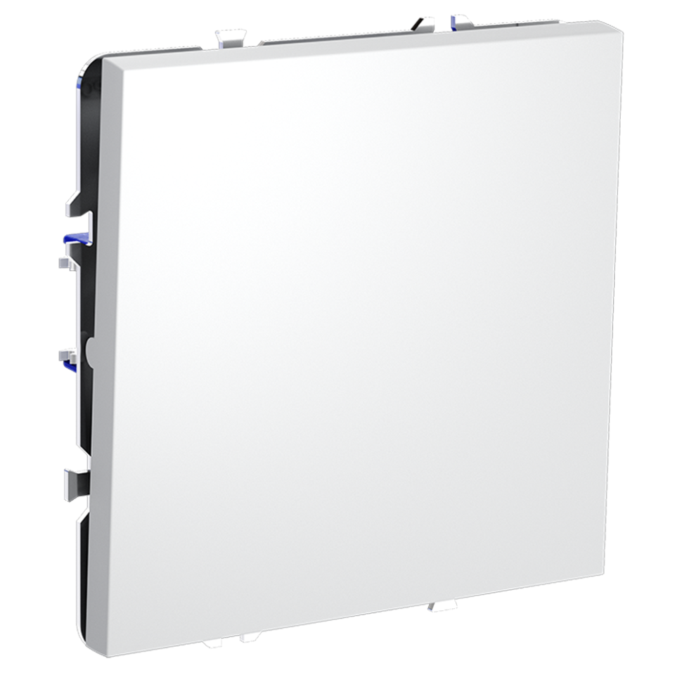 Перекрестный переключатель встраиваемый VOLTUM S70 одноклавишный 10А, (белый матовый)