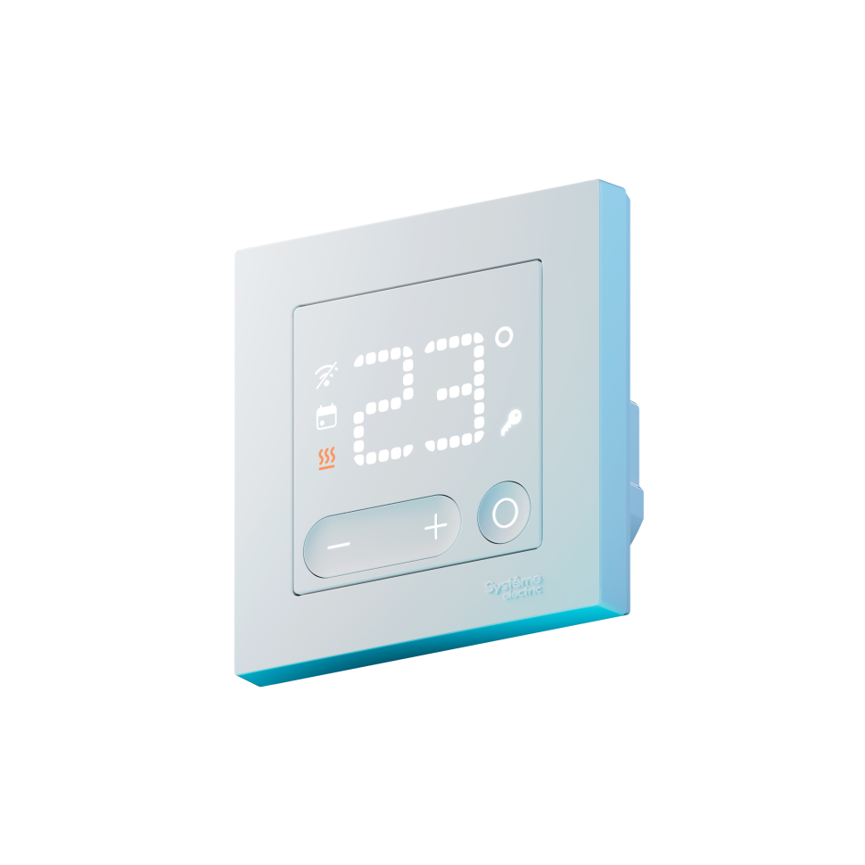 Умный термостат тёплого пола 16А, 250 В, Zigbee, Цвет Белый. AtlasDesign SMART SBER от Systeme Electric. ATN000138Z