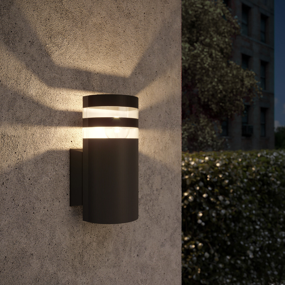 Настенный уличный светильник 1444 Techno  черный IP54 1444 Techno черный