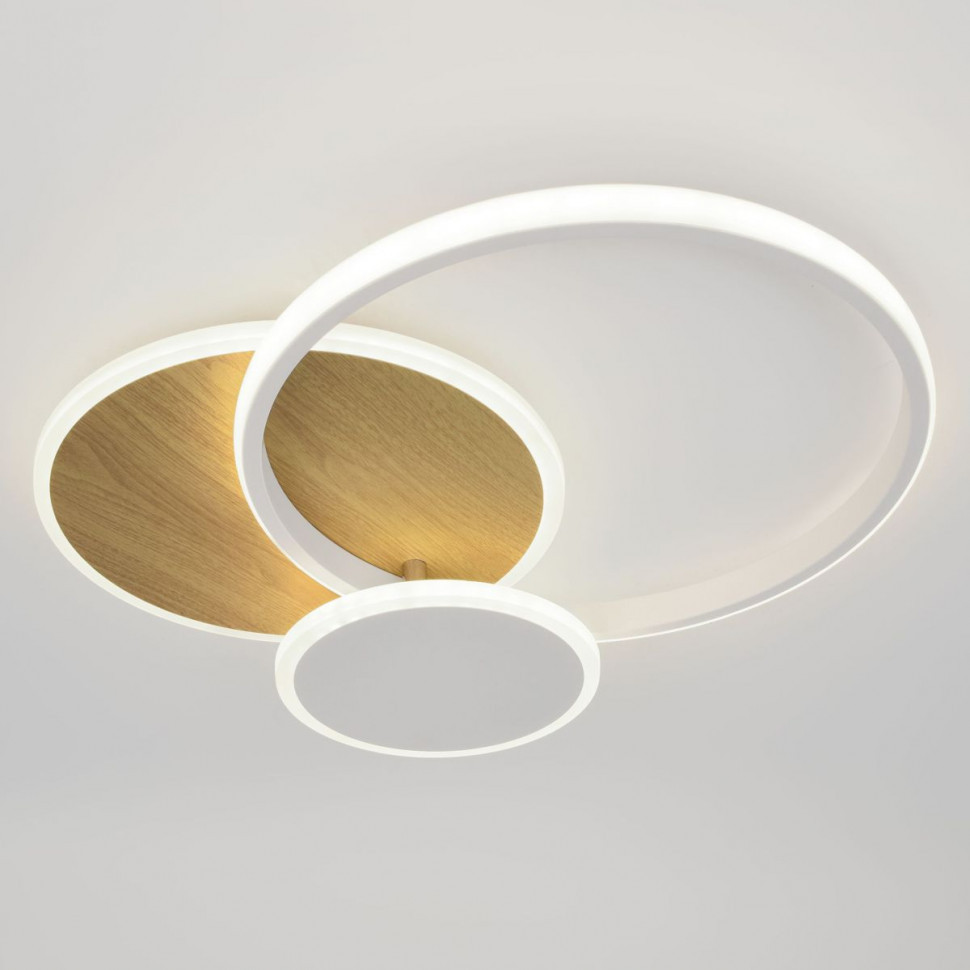 Потолочный светильник Эра Модерн City CLL-1-60-RC WH+Wood