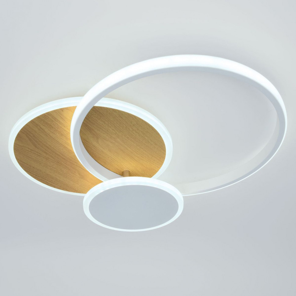 Потолочный светильник Эра Модерн City CLL-1-60-RC WH+Wood