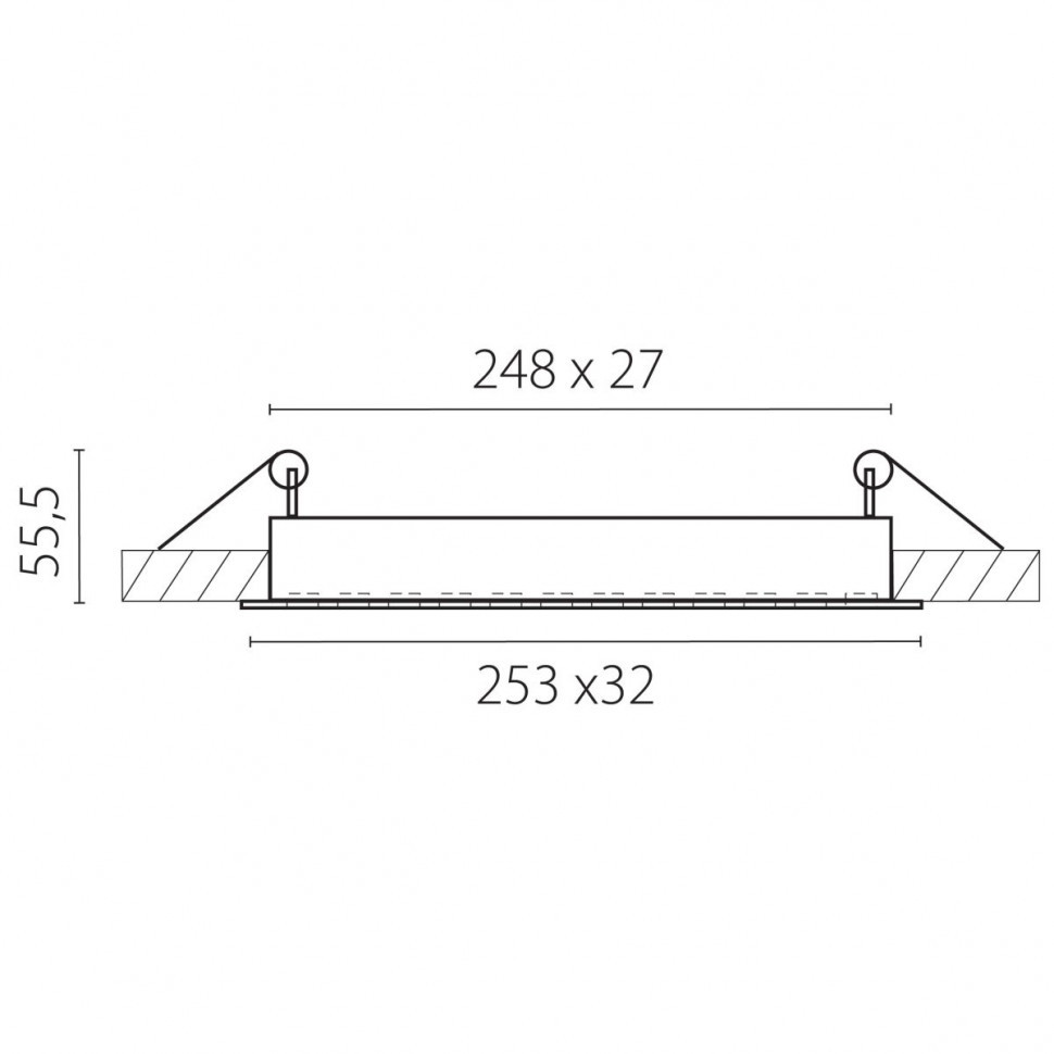 Встраиваемый светильник Lightstar Guarda 080346