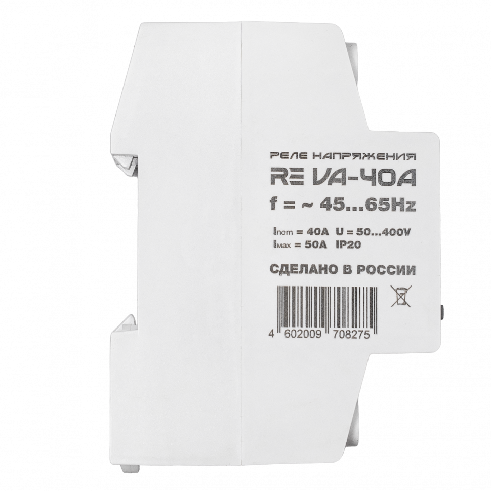 Реле напряжения с контролем тока DigiTop RE VA-40A