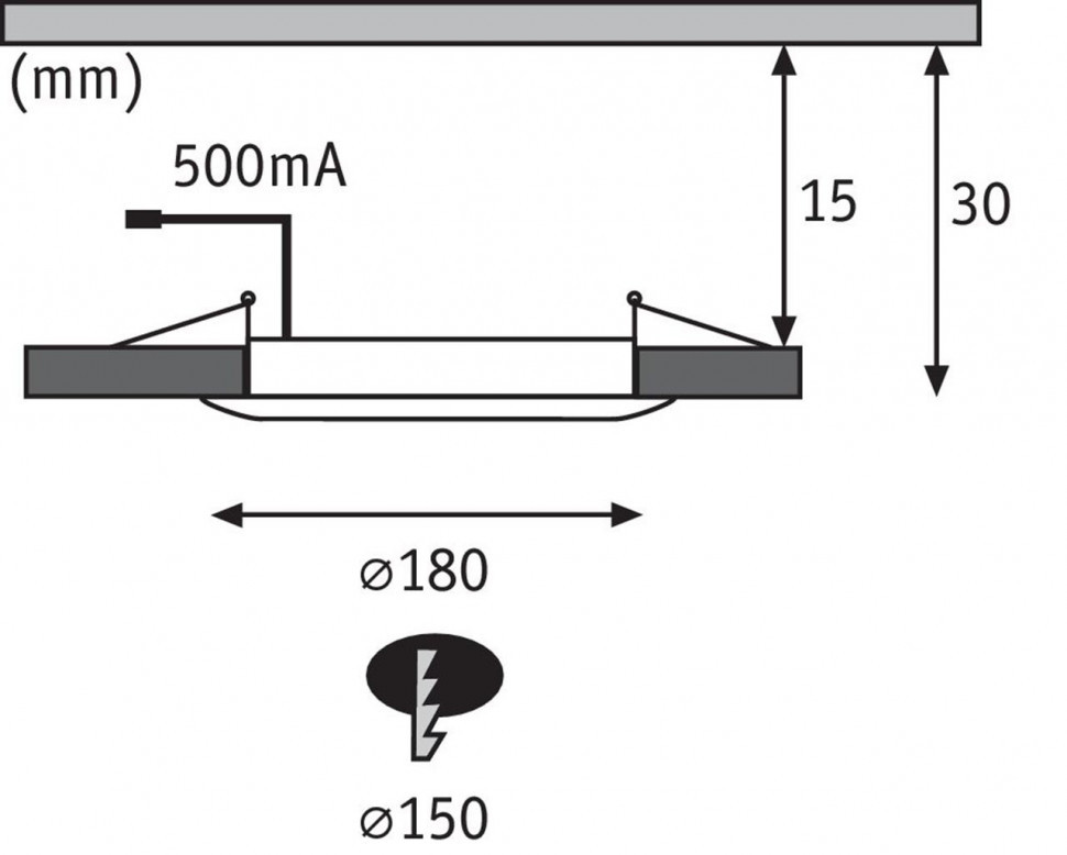 Встраиваемый светодиодный светильник Paulmann Premium Panel IP65 92801