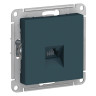 Розетка Schneider Electric Atlas Design RJ-45 кат. 5е, изумруд ATN000883