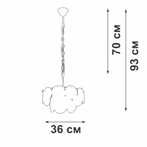 Подвесной светильник Vitaluce V5888-8/4