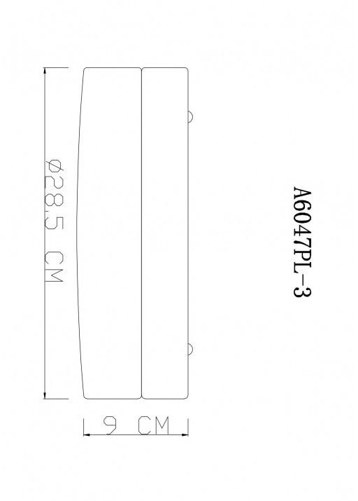 Потолочный светильник Arte Lamp Aqua-Tablet A6047PL-3AB