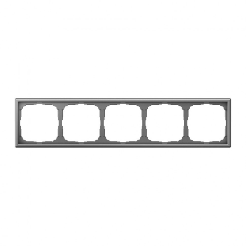Рамка Schneider Electric Art Gallery на 5 постов, сталь GAL000905