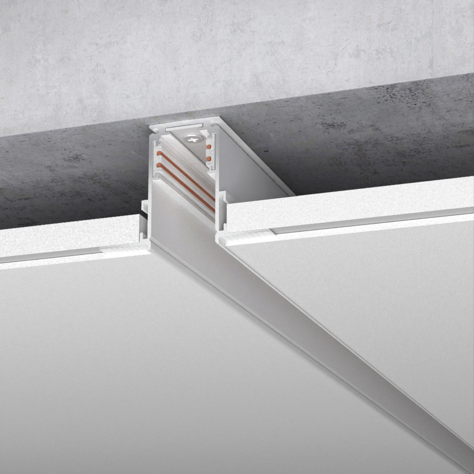 Шинопровод встраиваемый черный 3 м Slim Magnetic 85128/00